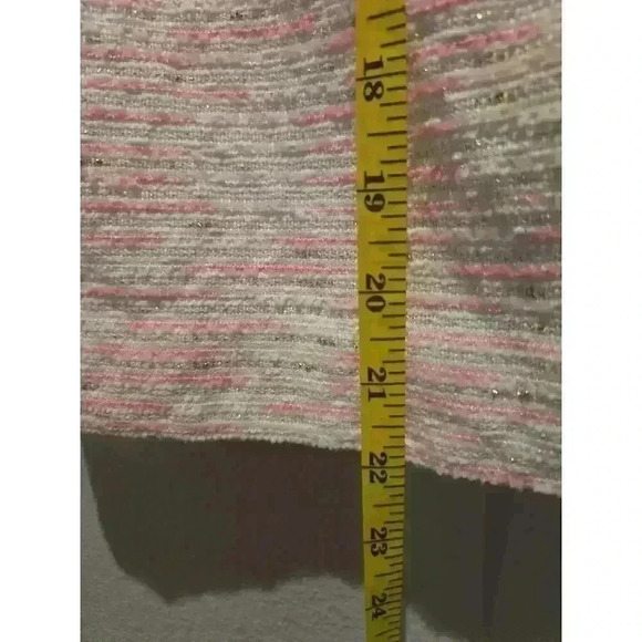 Lilly Pulitzer Women's Pink Tweed Pencil Skirt Size 10 Knee Length - Picture 6 of 9